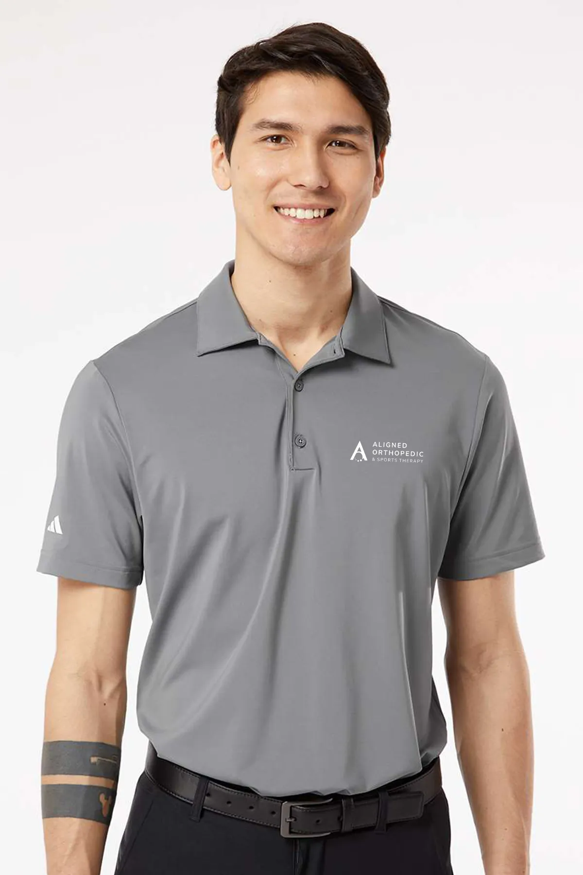 aost adidas® ultimate solid polo shirt