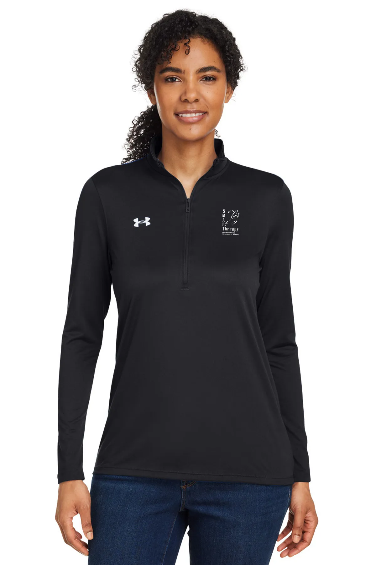 smt under armour ladies' team tech half zip