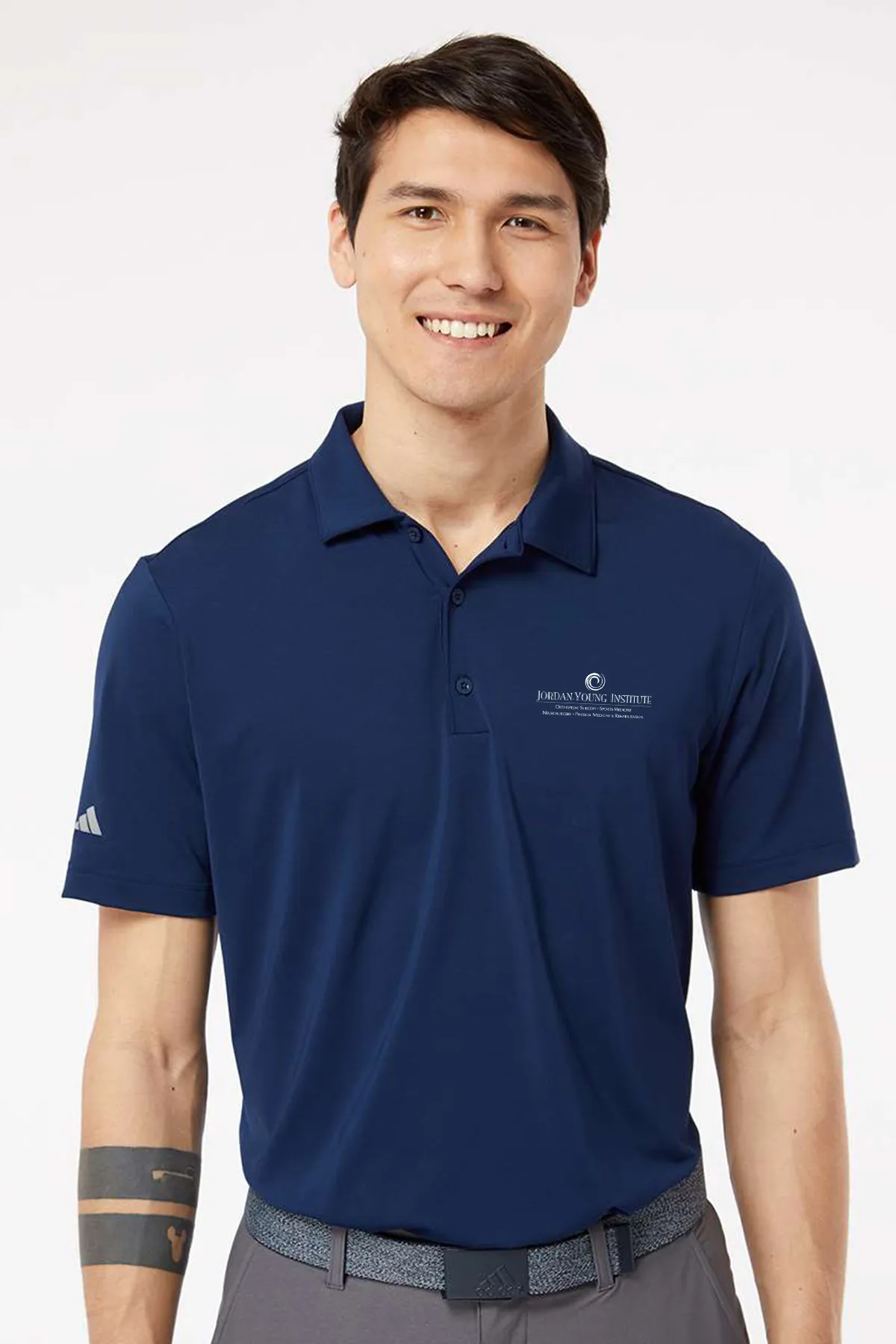 jypt adidas® ultimate solid polo shirt