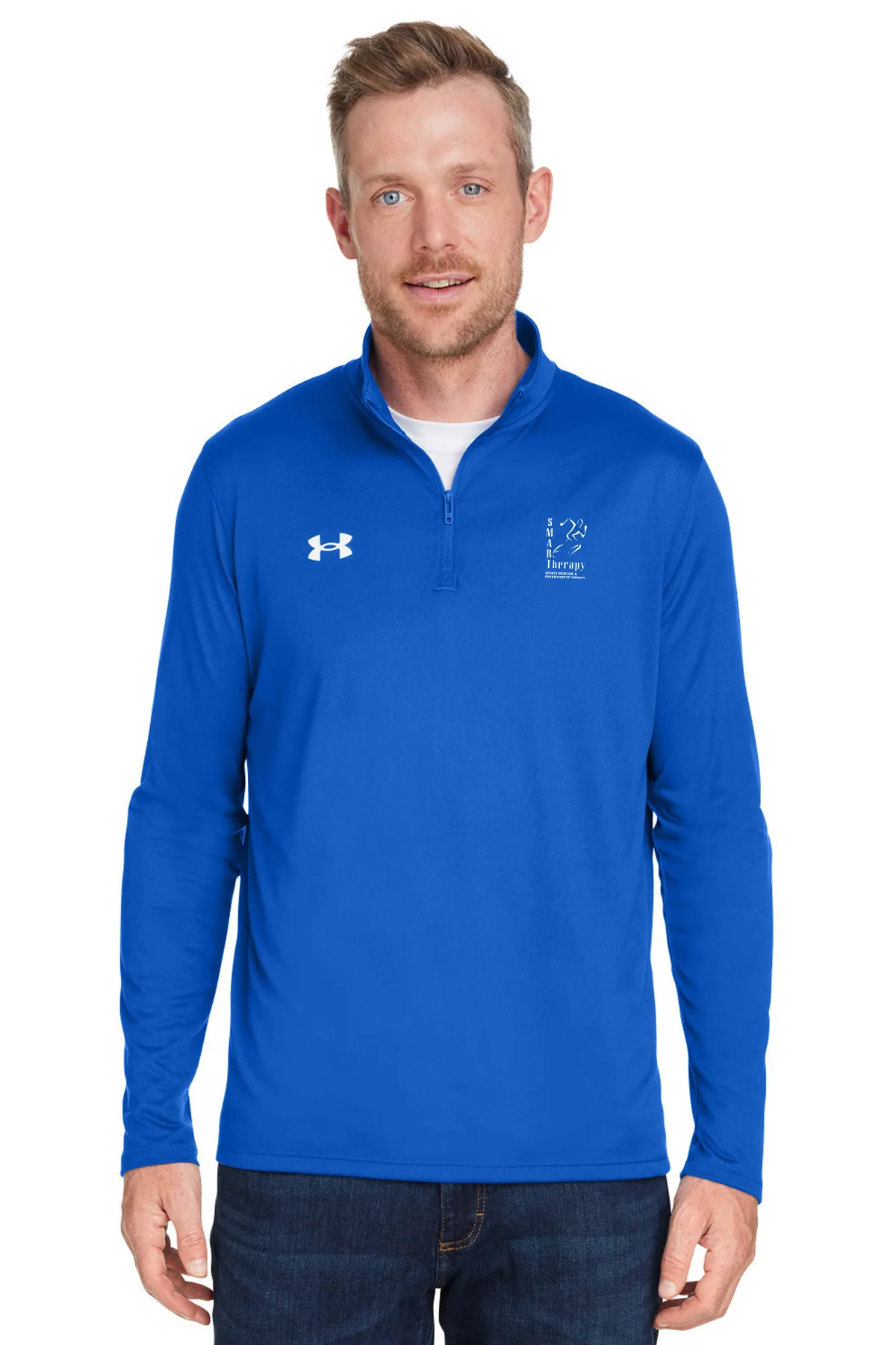 smt under armour men's team tech quarter zip