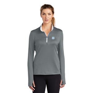 Coast Guard Nike Golf Ladies Dri-FIT Stretch 1/2-Zip Cover-Up Shirt