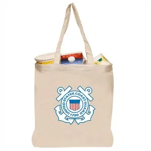 Coast Guard - Natural Cotton Fiber Tote Bags (14.5"x16")
