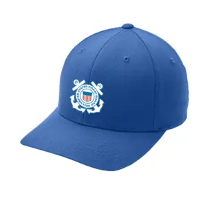 Coast Guard - Embroidered Port Authority Flexfit Cotton Twill Cap (Min 12 Pcs)
