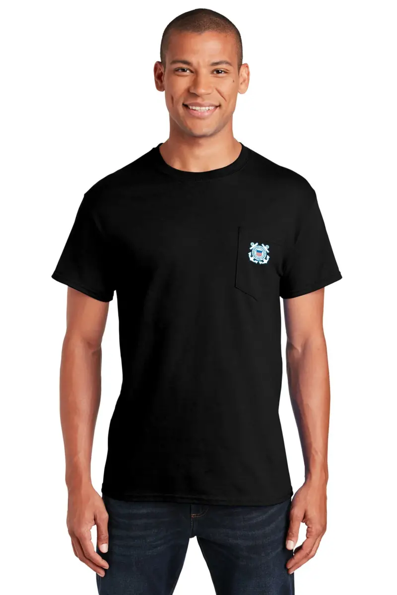 Coast Guard - Gildan 6.1 Oz. 100% Cotton Preshrunk T-Shirt min 12 pcs