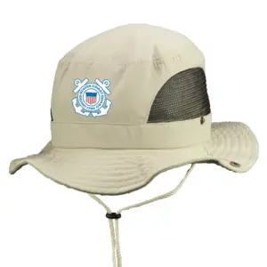 Coast Guard - Embroidered Pintano Bucket Hat with Mesh Sides (Min 12 pcs)