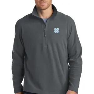 Coast Guard - Eddie Bauer Men's 1/2-Zip Microfleece Jacket