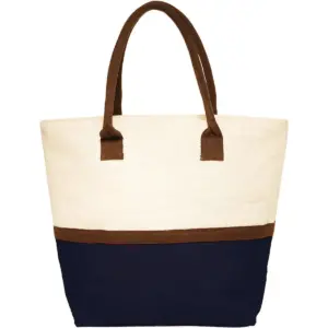 Coast Guard - Two-Tone Jute Beach Tote Bags (17.5""x13.5"")