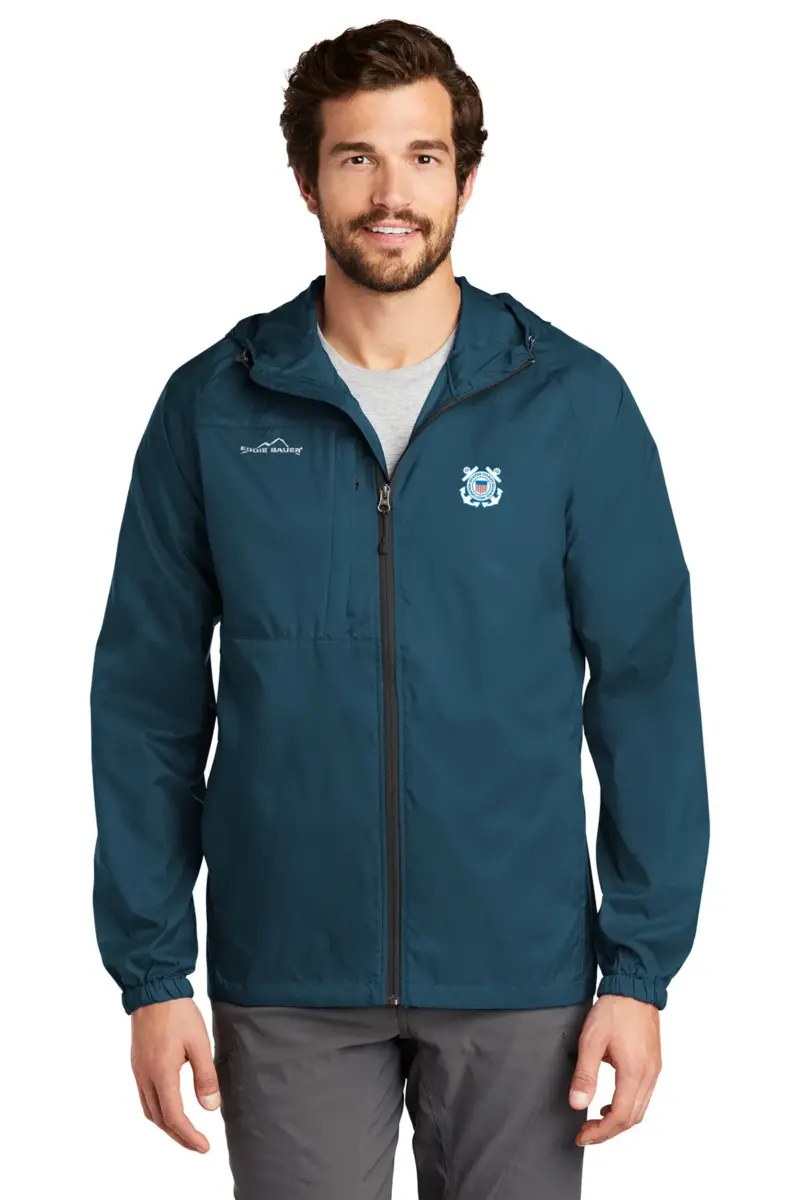 Coast Guard - Eddie Bauer Men's Packable Wind Jacket