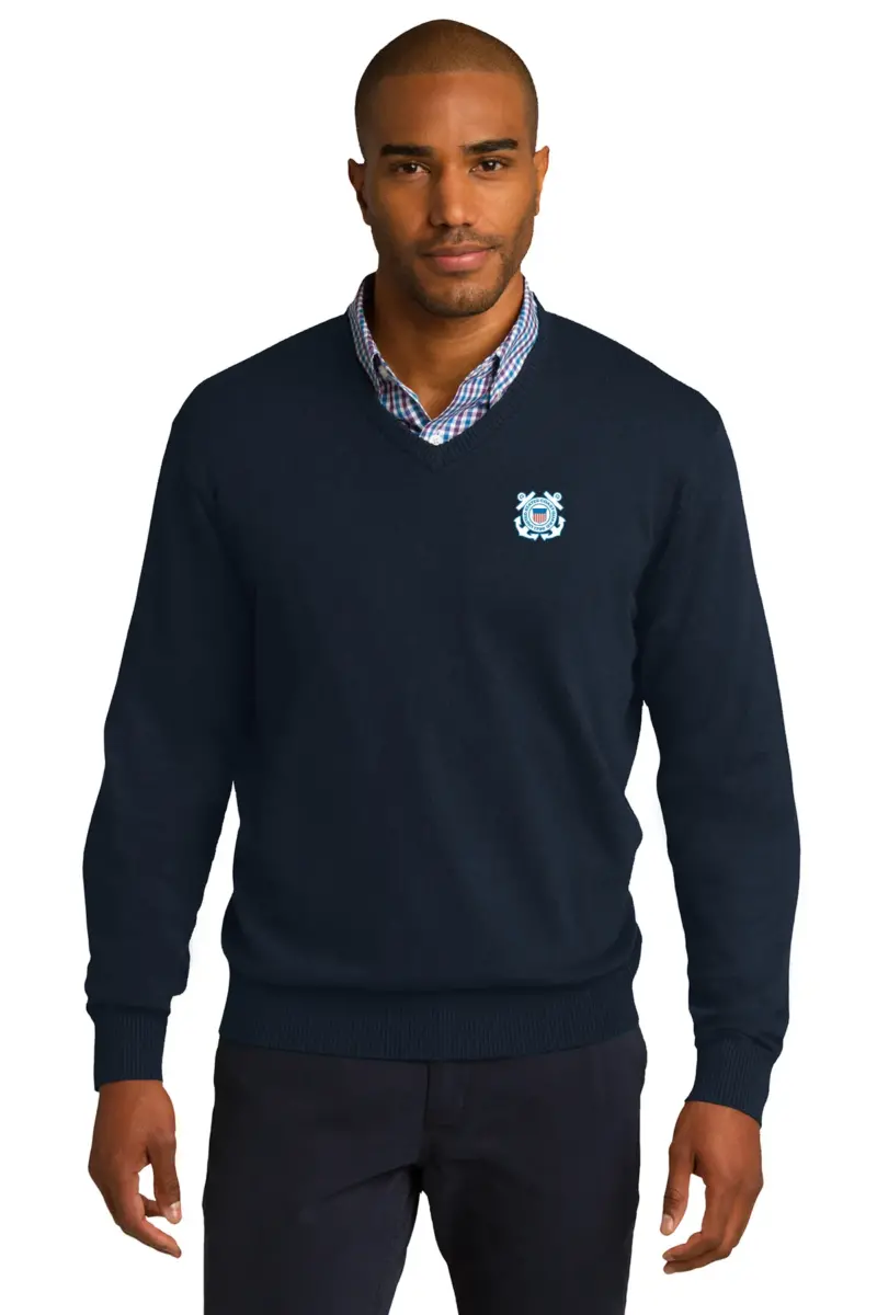 Coast Guard - Port Authority Men's V-Neck Sweater