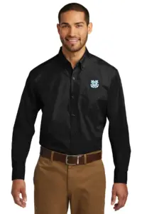 Coast Guard - Port Authority Long Sleeve Carefree Poplin Shirts
