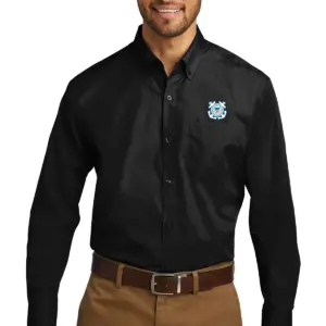 Coast Guard - Port Authority Long Sleeve Carefree Poplin Shirts