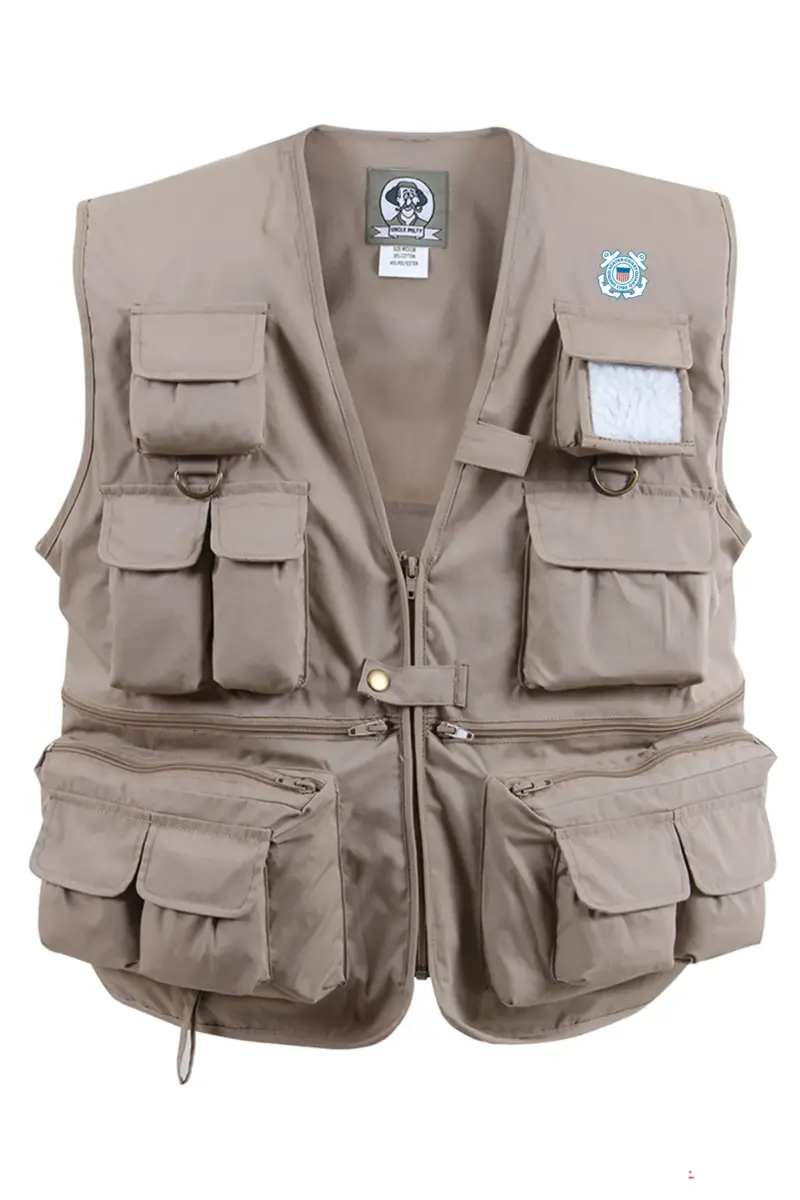 Coast Guard - Uncle Milty's Khaki Travel Vest Min 12 pcs