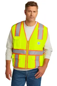 Coast Guard - CornerStone ANSI 107 Class 2 Surveyor Zippered Two-Tone Vest