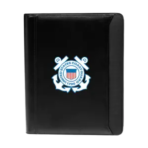 Coast Guard - Textured Accent Zippered Portfolios (10.25""x12.5"")