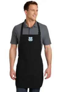 Coast Guard - Embroidered Port Authority Full Length Apron w/Pouch Pocket