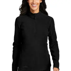 Coast Guard - Eddie Bauer Ladies 1/2 Zip Microfleece Jacket
