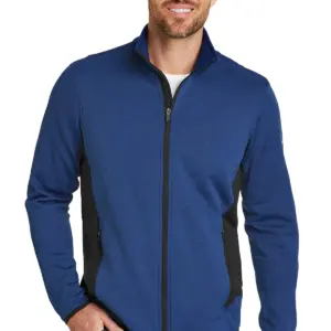 Coast Guard - Eddie Bauer Men's Full-Zip Heather Stretch Fleece Jacket
