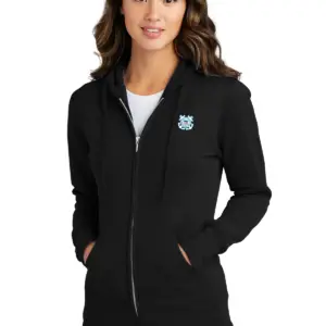 Coast Guard - Port & Company Ladies Core Fleece Full-Zip Hooded Sweatshirt