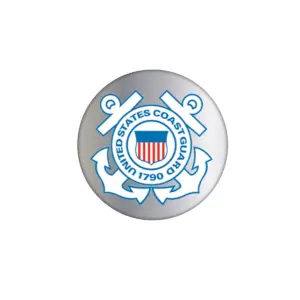Coast Guard - 12"" Round Podium Plaque