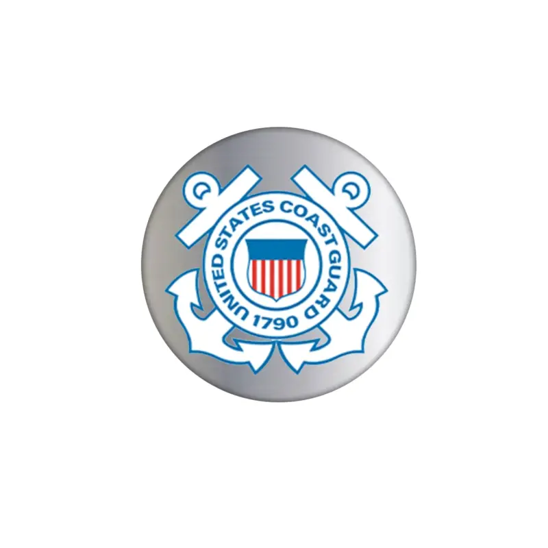 Coast Guard - 12"" Round Podium Plaque