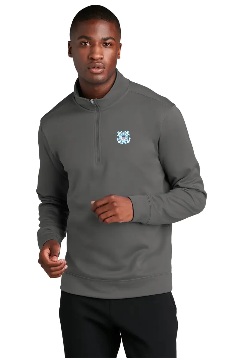 Coast Guard - Port & Company Men's Performance Fleece 1/4-Zip Pullover Sweatshirt