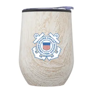 Coast Guard - 12 Oz. Palmera Stemless Wine Tumbler w/Lid