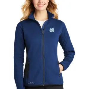 Coast Guard - Eddie Bauer Ladies Full-Zip Heather Stretch Fleece Jacket