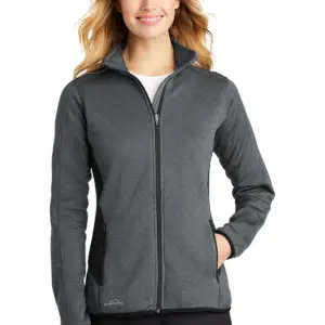 Coast Guard - Eddie Bauer Ladies Full-Zip Heather Stretch Fleece Jacket