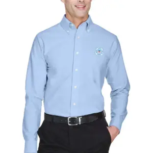 Coast Guard - ULTRACLUB Men's Classic Wrinkle-Resistant Long-Sleeve Oxford