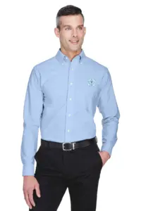 Coast Guard - ULTRACLUB Men's Classic Wrinkle-Resistant Long-Sleeve Oxford