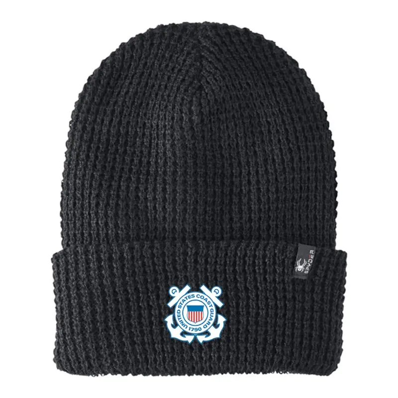 Coast Guard - Embroidered SPYDER Adult Vertex Knit Beanie