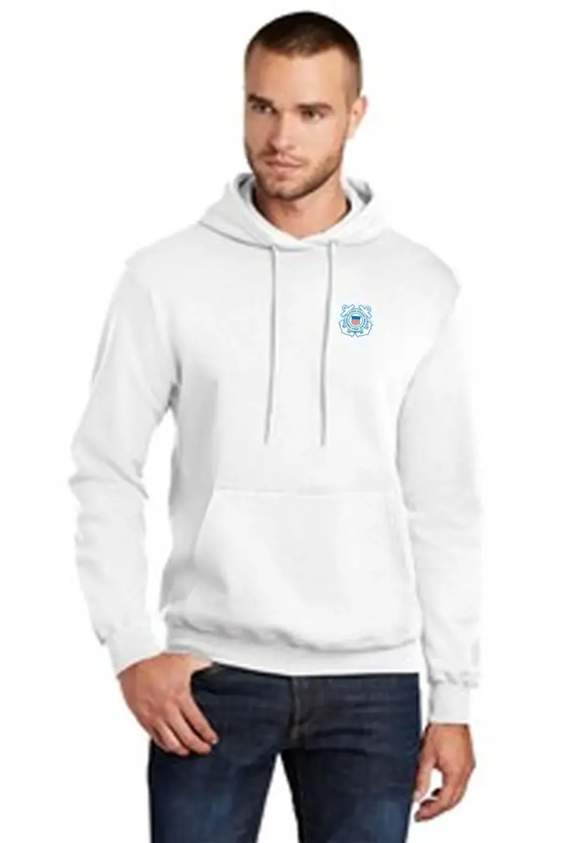 Coast Guard - Port & Company Men's Core Fleece Pullover Hooded Sweatshirt