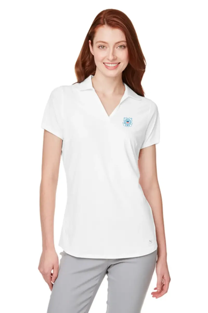 Coast Guard - PUMA GOLF Ladies Cloudspun Free Polo