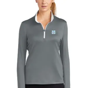 Coast Guard - Nike Golf Ladies Dri-FIT Stretch 1/2-Zip Cover-Up Shirt