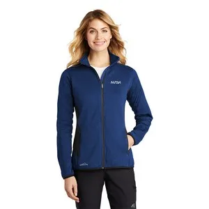 NNSA - Eddie Bauer Ladies Full-Zip Heather Stretch Fleece Jacket