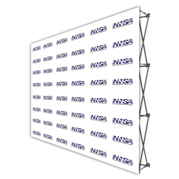 NNSA - ONE CHOICE 10 Ft. Fabric Pop Up Display - 89""H Straight Graphic Package
