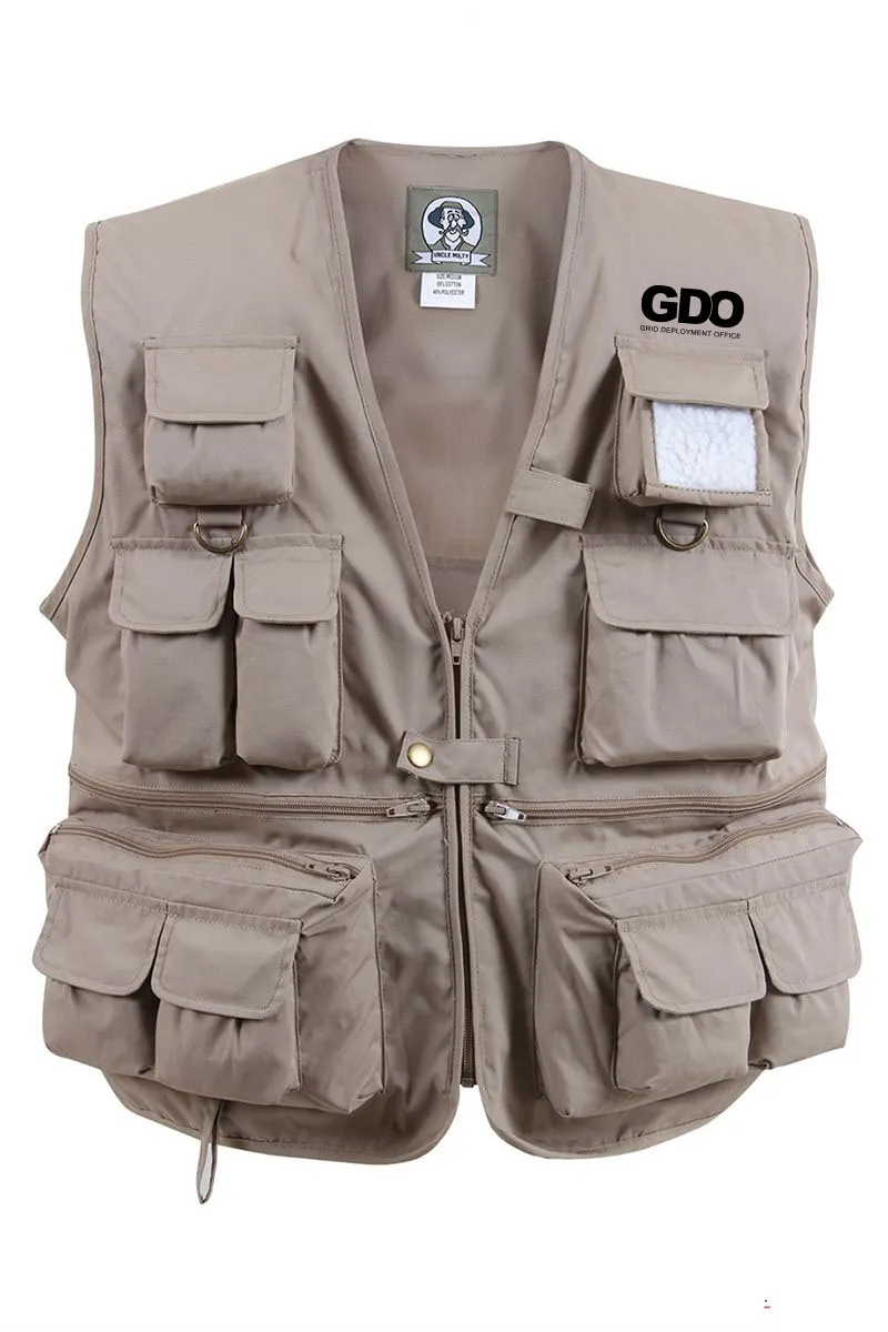 GDO - Uncle Milty's Khaki Travel Vest Min 12 pcs