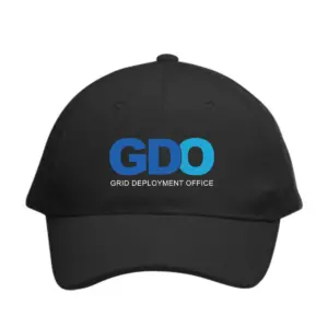 GDO - Embroidered 6 Panel Buckle Baseball Caps (Min 12 pcs)