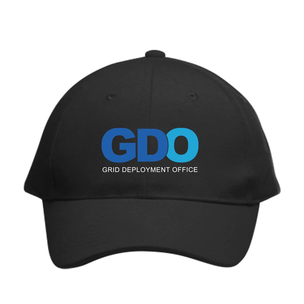 GDO - Embroidered 6 Panel Buckle Baseball Caps (Min 12 pcs)