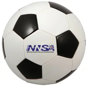 NNSA - Regulation Size Black & White Soccer Ball
