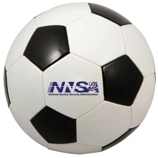 NNSA - Regulation Size Black & White Soccer Ball