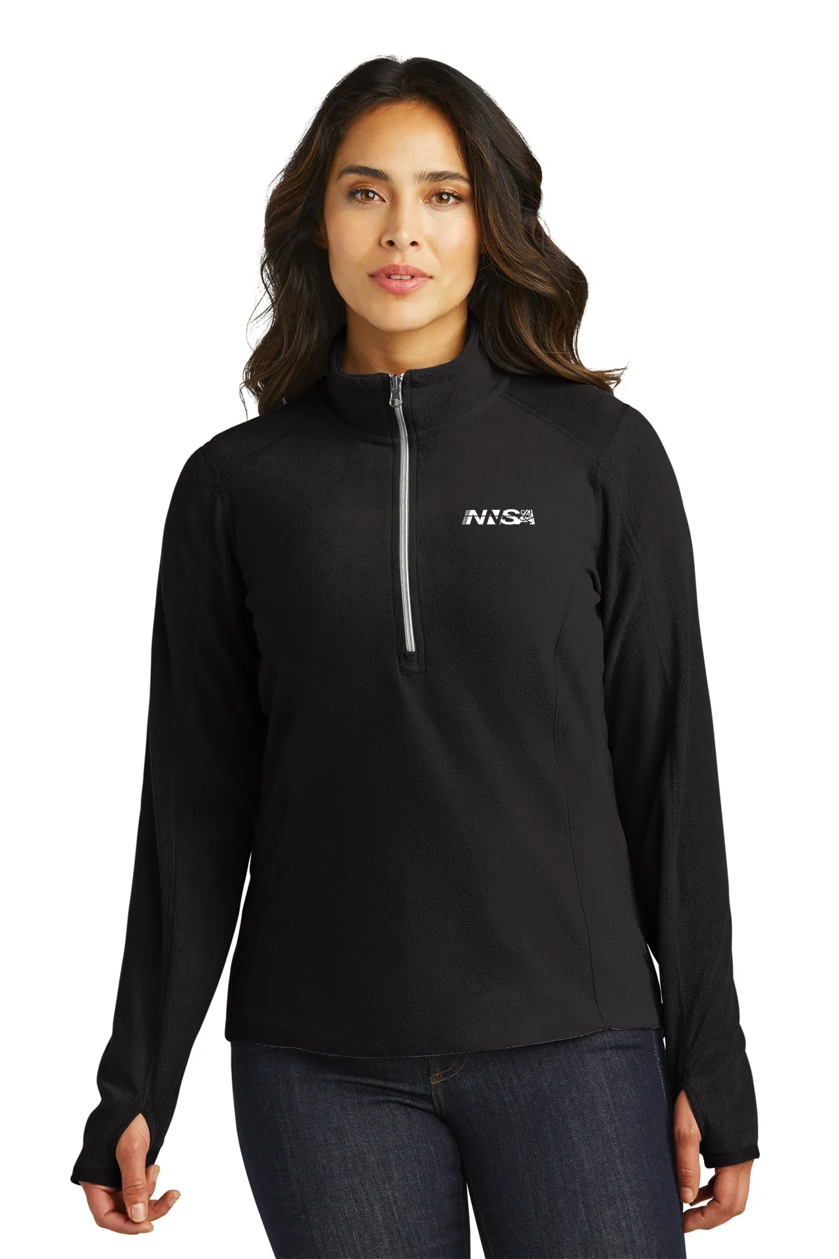 NNSA - Port Authority Ladies Microfleece 1/2-Zip Pullover Sweater