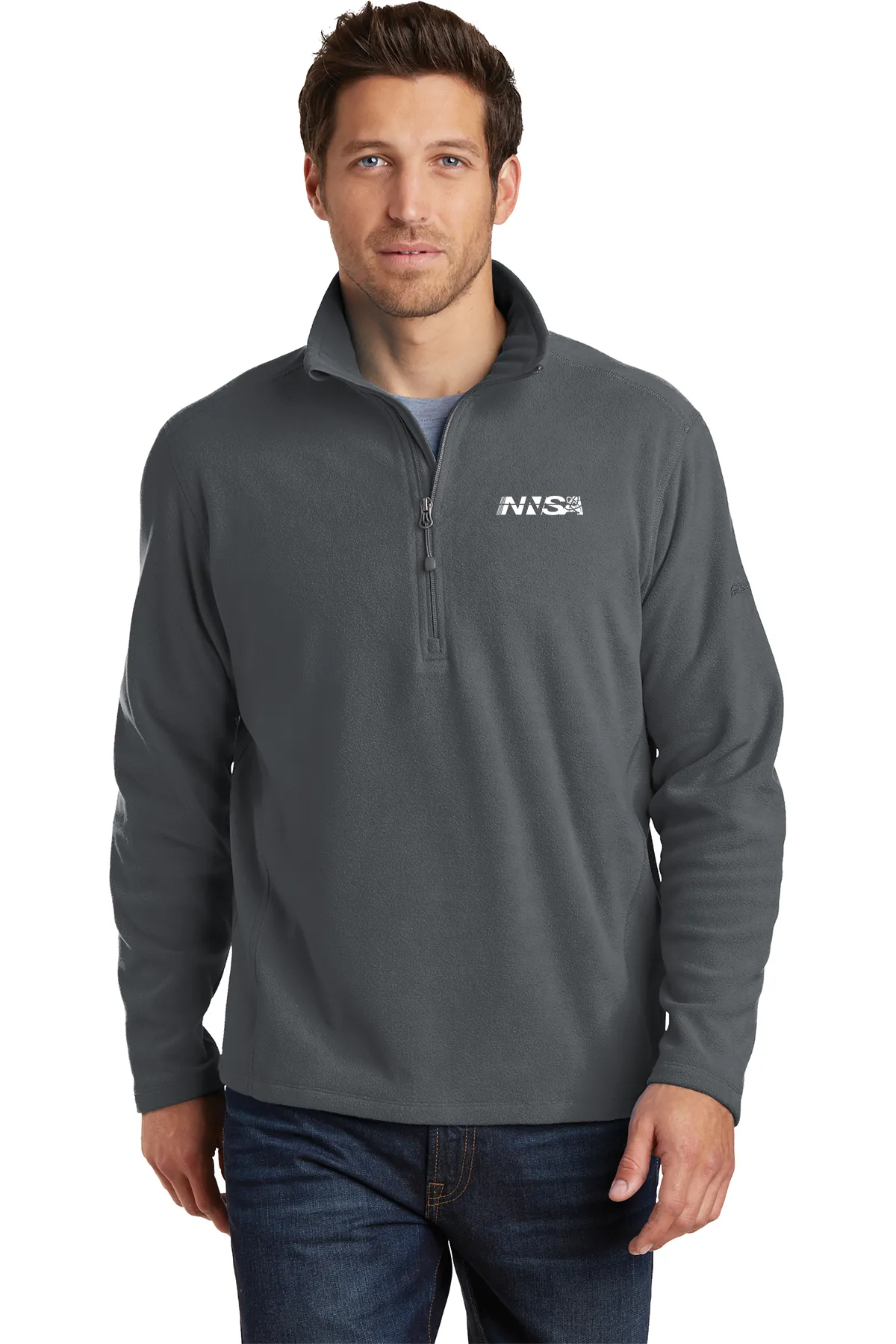 NNSA - Eddie Bauer Men's 1/2-Zip Microfleece Jacket