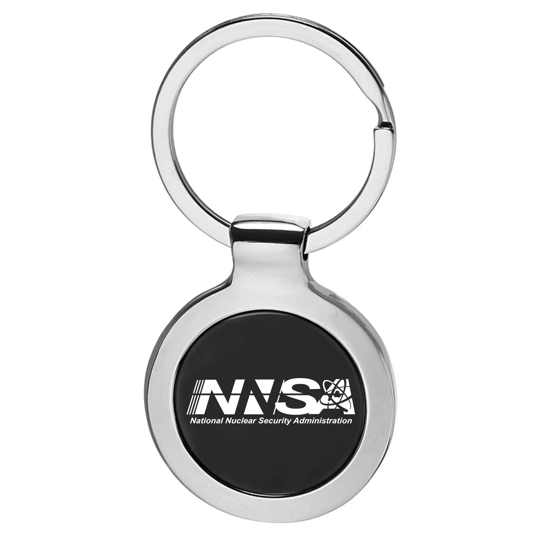 NNSA - Round Two Tone Metal Key Chains