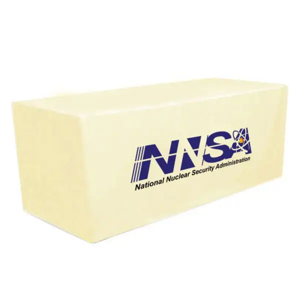 NNSA - 8' Fitted Dye Sub Tablecloth White