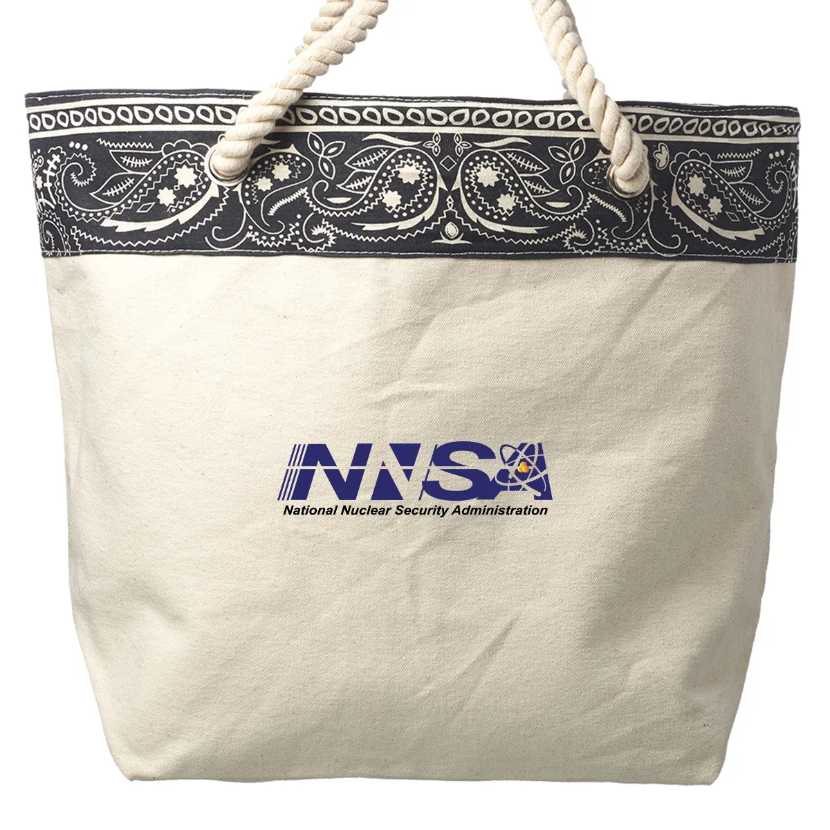 NNSA - Paisley Pattern Canvas Tote Bags (17.5""x12.5"")