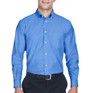 NNSA - Harriton Men's Long-Sleeve Oxford with Stain-Release