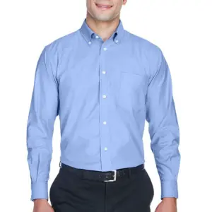 NNSA - Harriton Men's Long-Sleeve Oxford with Stain-Release