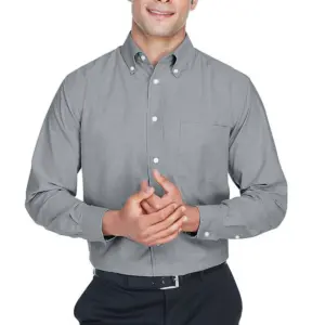 NNSA - Harriton Men's Long-Sleeve Oxford with Stain-Release