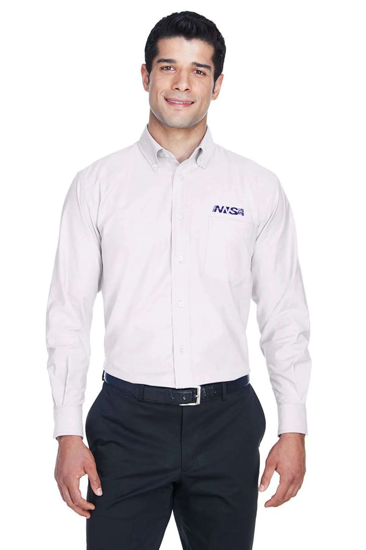NNSA - Harriton Men's Long-Sleeve Oxford with Stain-Release